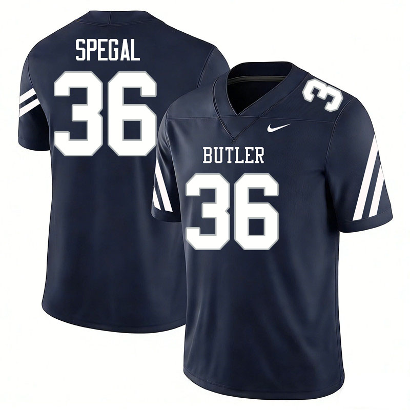 Butler Bulldogs #36 Charlie Spegal College Football Jerseys,Uniforms-Navy